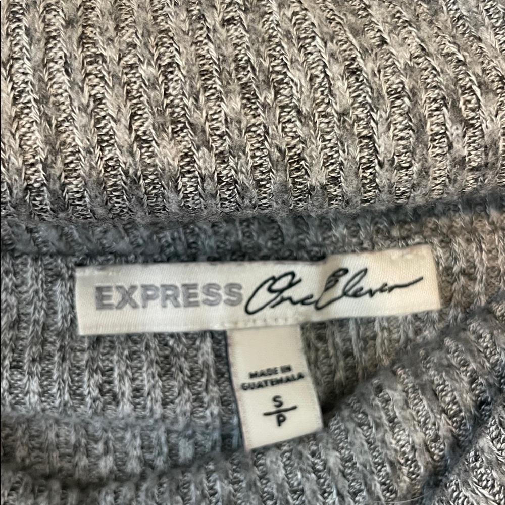 Express Cowl Neck Rib Knit Sweater - Picture 5 of 5